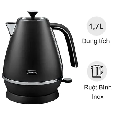 Bình đun siêu tốc 1.7lít Delonghi KBI2001.BK
