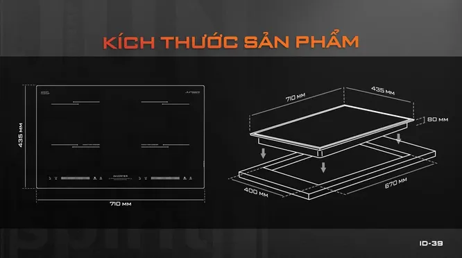 Bếp Đôi Junger ID-39 - Thái Lan 15