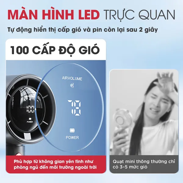 Quạt Cầm Tay Mini Magic A-009