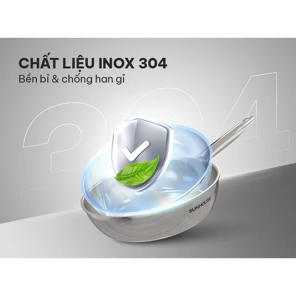 Chảo Inox Đa Lớp Sunhouse IN24M6