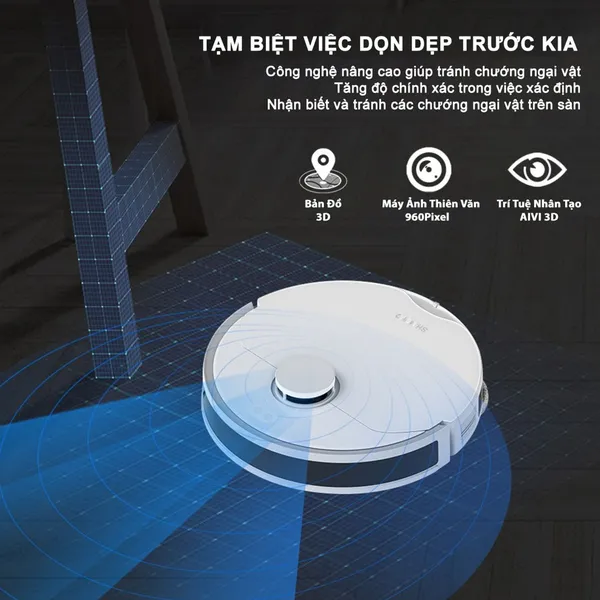 Robot Hút Bụi Lau Nhà Shimono LS68W