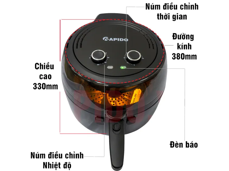 Nồi chiên không dầu Rapido RAF-6.5M2