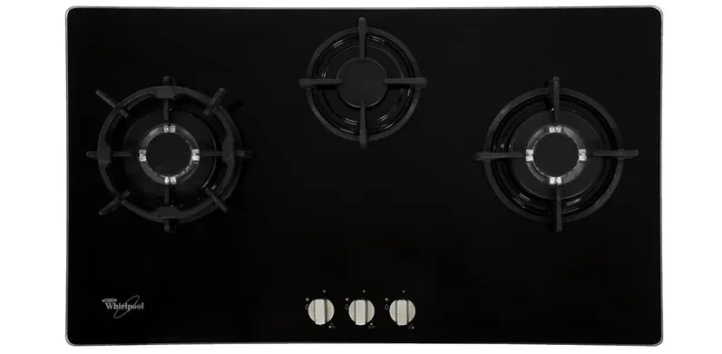 Bếp Gas Âm Whirlpool 90cm 3B Mặt Kính AKC930C/BLV, Đen