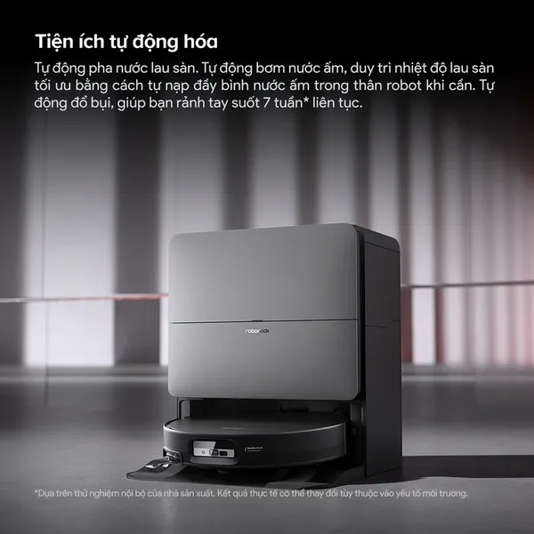 Robot Hút Bụi Roborock Saros 20 Sonic Complete Màu Trắng