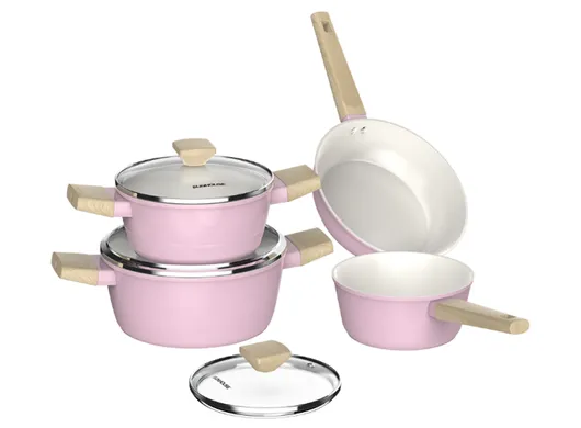 Bộ Nồi Phủ Sứ Nano Đáy Từ Sunhouse Healthy SHG7979MP4
