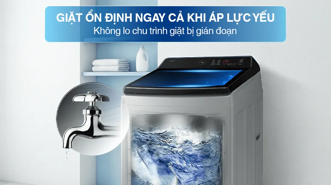 Máy Giặt Samsung Inverter 12.5 Kg WA40F12E4LSV