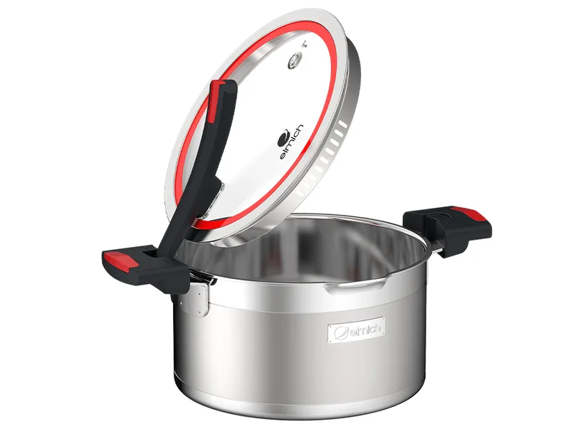 Bộ Nồi Inox Liền Khối Elmich Milano EL-8093 Size 16,18,22, Chảo 26cm