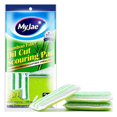 Miếng Rửa Chén Sợi Tre Đánh Bay Dầu Bẩn MyJae