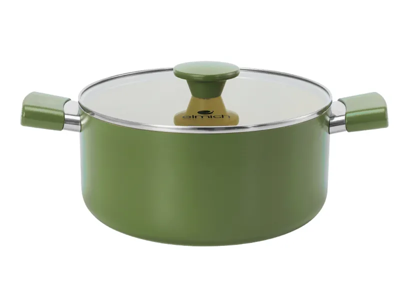 Bộ Nồi Chống Dính Ceramic Elmich Olive Classic EL5229OV03 Size 18, 20, 24cm