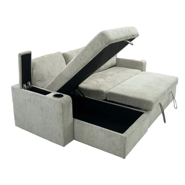 Sofa góc L (góc phải) 8604 Xám