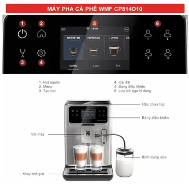 Máy Pha Cà Phê Tự Động WMF PERF 680 SILV EU CP814D10 4