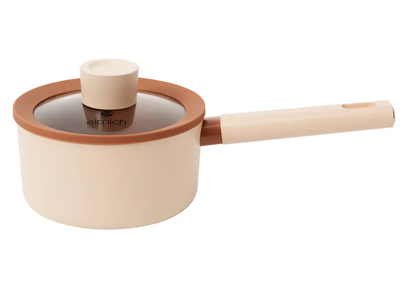 Bộ Nồi Chống Dính Ceramic Elmich Mocha EL5243MC04 Size 18,20,24, Quánh 16cm