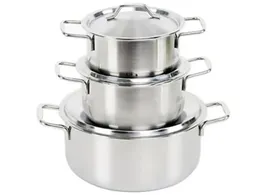 Bộ 3 Nồi Inox 1 Đáy Rainy RN06TTY