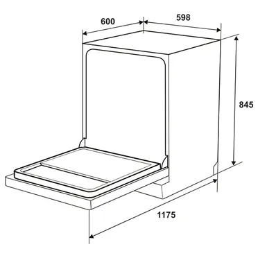 Máy Rửa Chén Độc Lập Hafele HDW-F6053S 6