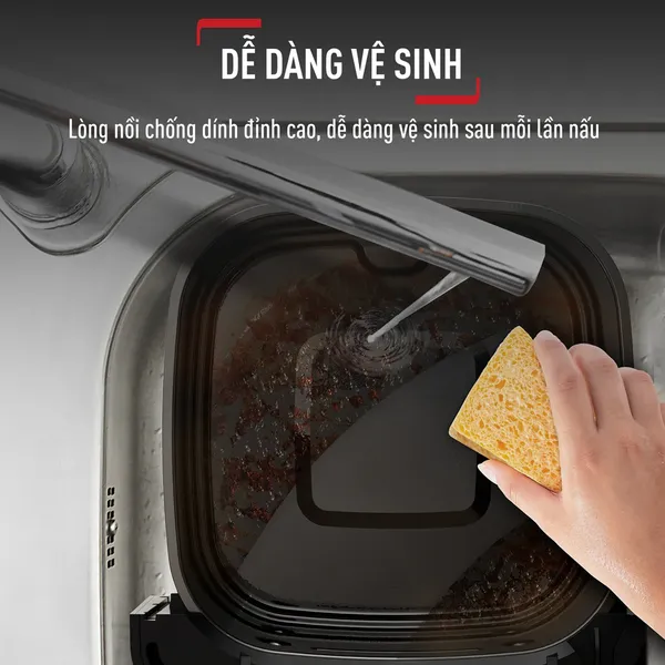 Nồi Chiên Không Dầu Tefal Mega EY855D68 7.5 Lít