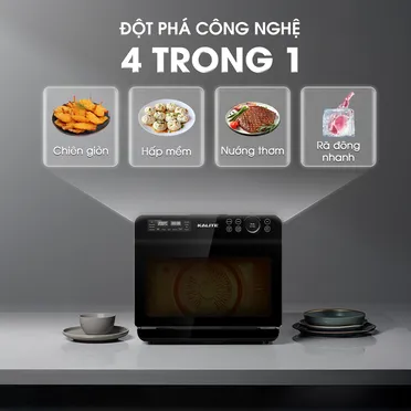 Lò Chiên Không Dầu Kết Hợp Hấp Kalite 20 Lít Fusion Pro 2