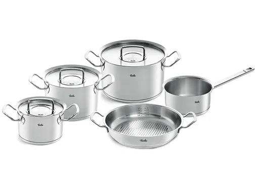 Bộ Nồi Fissler Original Profi 5 Món Có Quánh Và Chảo Tay Cầm - Xuất Xứ Đức 0