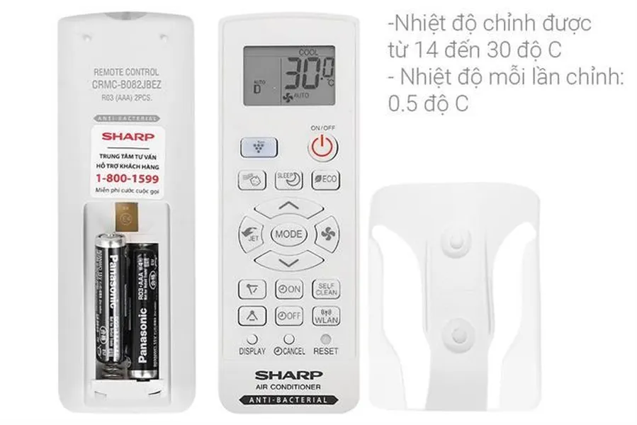 Máy Lạnh Sharp Inverter 2.5 HP AH-XP24CHW