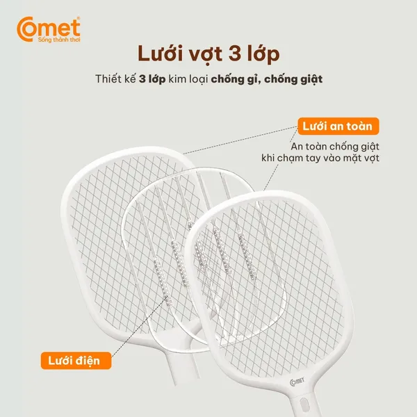 Vợt Muỗi Điện Comet CP049