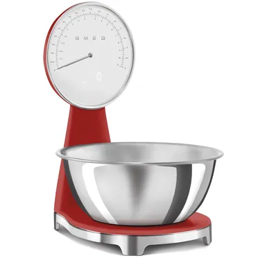 Cân Điện Tử Và Đồng Hồ Cơ Smeg KSF01RDWW Màu Đỏ 2