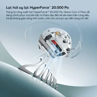 Robot Hút Bụi Roborock Curv 2 Flow Màu Trắng 15
