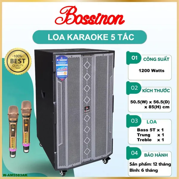 Loa Karaoke 5 Tấc Bossinon W-AM5583AK