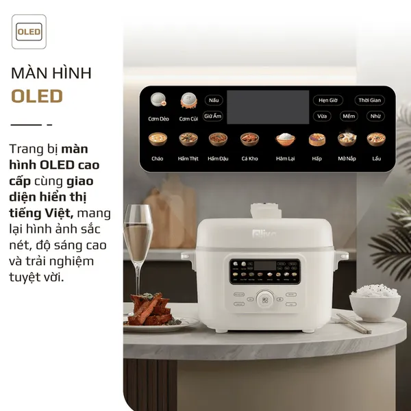 Nồi Áp Suất Điện Đa Năng Olivo PC40 4 Lít