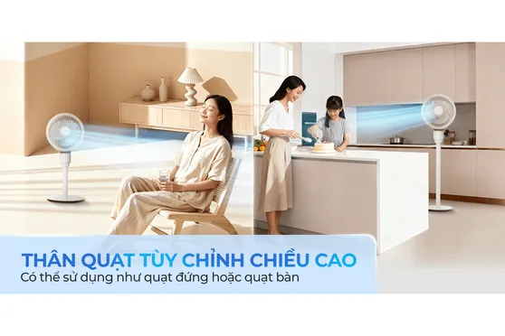 Quạt Tuần Hoàn Có Remote Sharp PJ-CD603V-C 24W 14