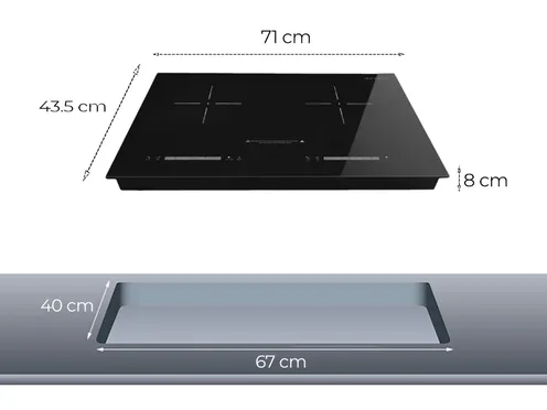Bếp từ đôi Junger NKD22+ 4400W - Thái Lan 7