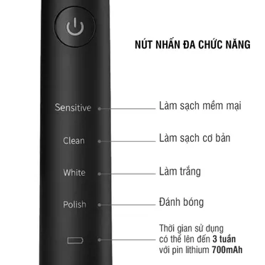 Bàn Chải Đánh Răng Điện ENR346BLK 2