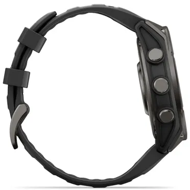 Đồng Hồ Thông Minh Garmin fenix 9 47mm Viền Titanium Carbon Dây Silicone 4