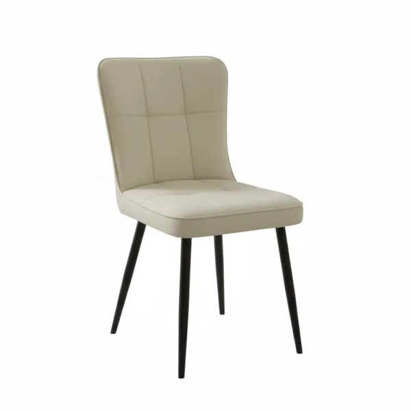 Bộ Bàn ăn Z-252S Trắng + 4 Ghế ăn CY5303 Xám