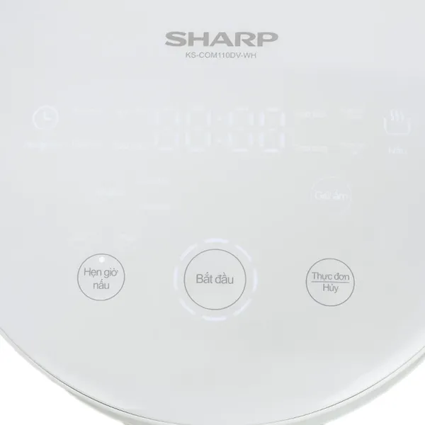 Nồi Cơm Điện Tử Sharp KS-COM110DV-WH 1.1 Lít