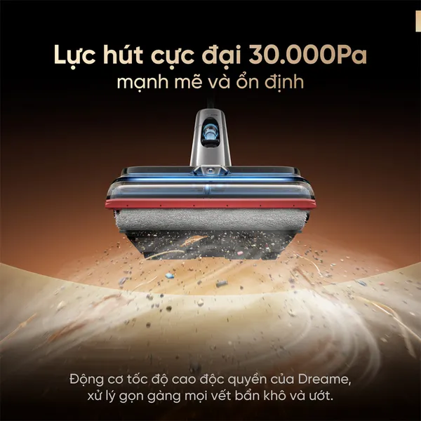 Máy Hút Bụi Lau Nhà Cầm Tay Dreame H16 Pro TriForce