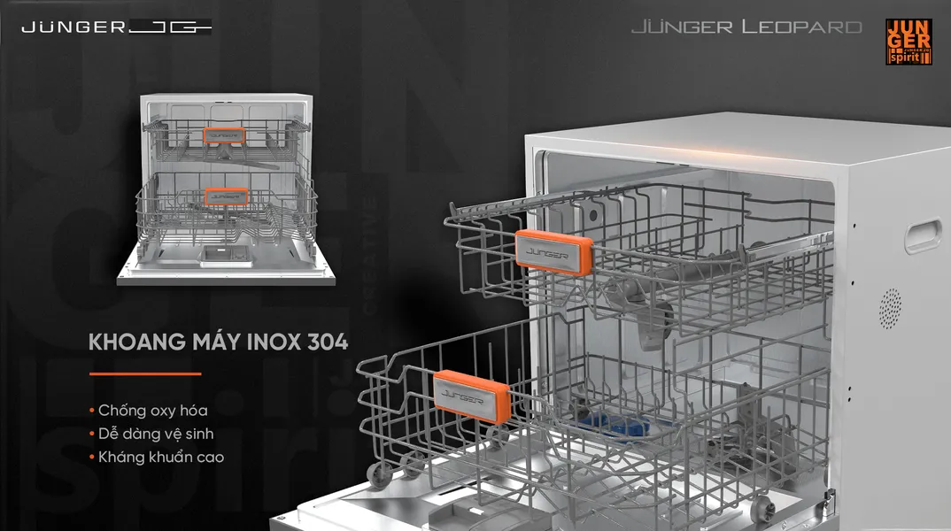 Máy Rửa Bát Junger DWJ-100 - Xuất Xứ Thái Lan