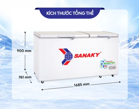 Tủ Đông Sanaky Inverter 530 Lít VH-6699HY3 1