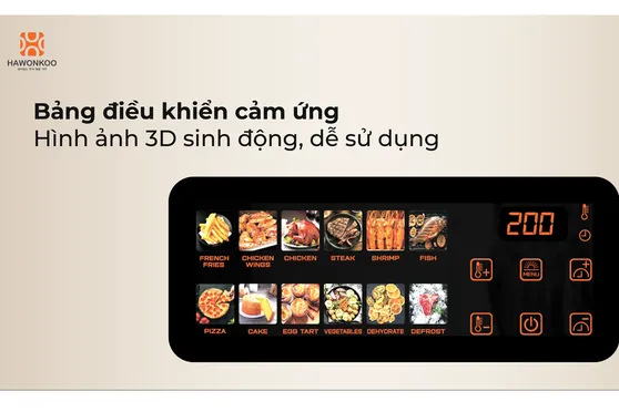 Nồi Chiên Không Dầu Hawonkoo AFH-106 10 Lít 10