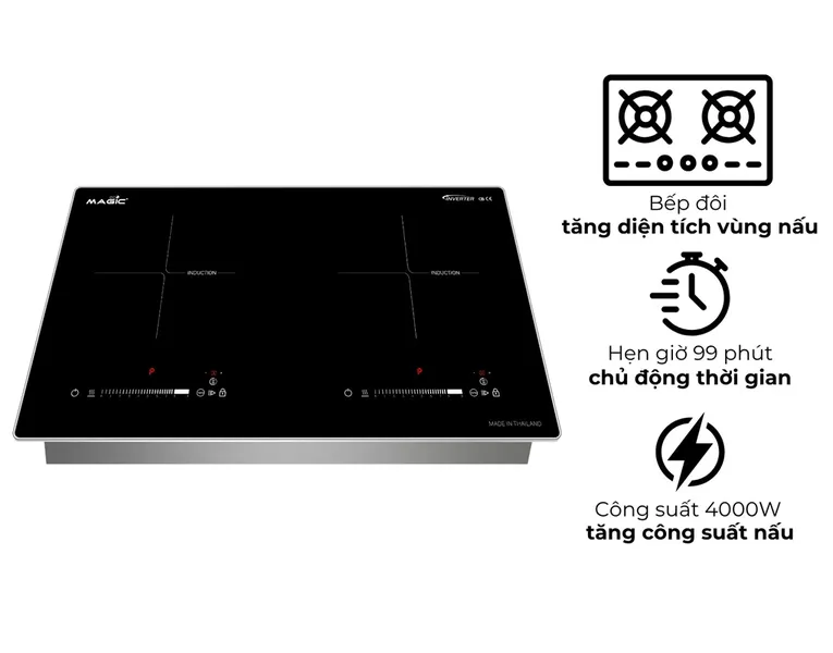 Bếp Điện Từ Đôi Magic Eco AC-212 - Xuất Xứ Thái Lan