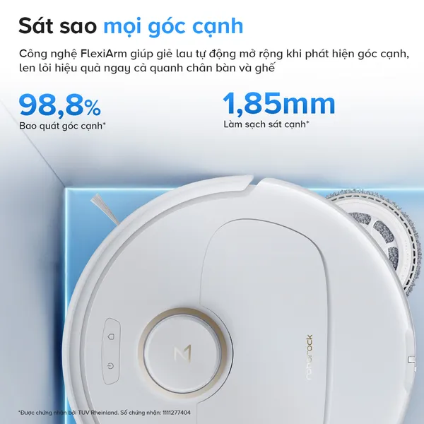 Robot Hút Bụi Lau Nhà Roborock Q Revo 5AE - Trắng
