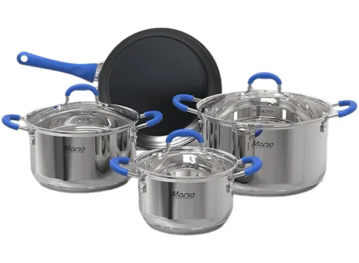 Bộ Nồi Chảo Inox 5 Đáy Sunhouse Mama SHG509