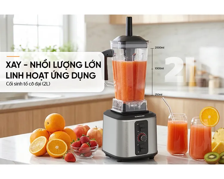 Máy Xay Sinh Tố Công Nghiệp Sunhouse SHD5380