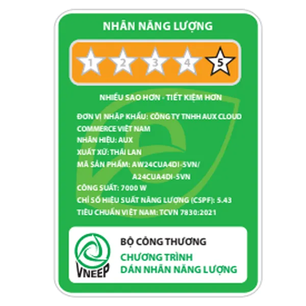 Máy lạnh AUX Inverter 2.5 Hp AW24CUA4DI-5VN
