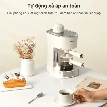 Máy Pha Cà Phê Có Bình Chứa Nước Simplus KFJH021CW00 6