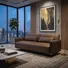 Sofa 3 chỗ Casper EM1070-216 Nâu