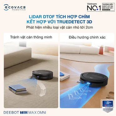 Robot Hút Bụi Lau Nhà Ecovacs T80 Max Omni Black 20