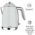 Ấm Đun Siêu Tốc Paveden PKT-1718GR 1.7 Lít