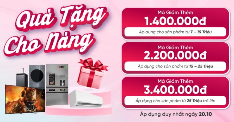 Đại Tiệc Voucher Online - Nhận Ưu Đãi Ngập Tràn từ Điện Máy Chợ Lớn