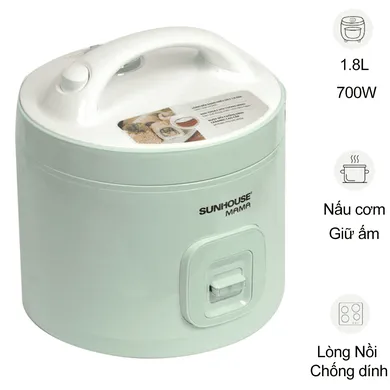 Nồi Cơm Điện Sunhouse Mama SHD8665B 1.8 Lít