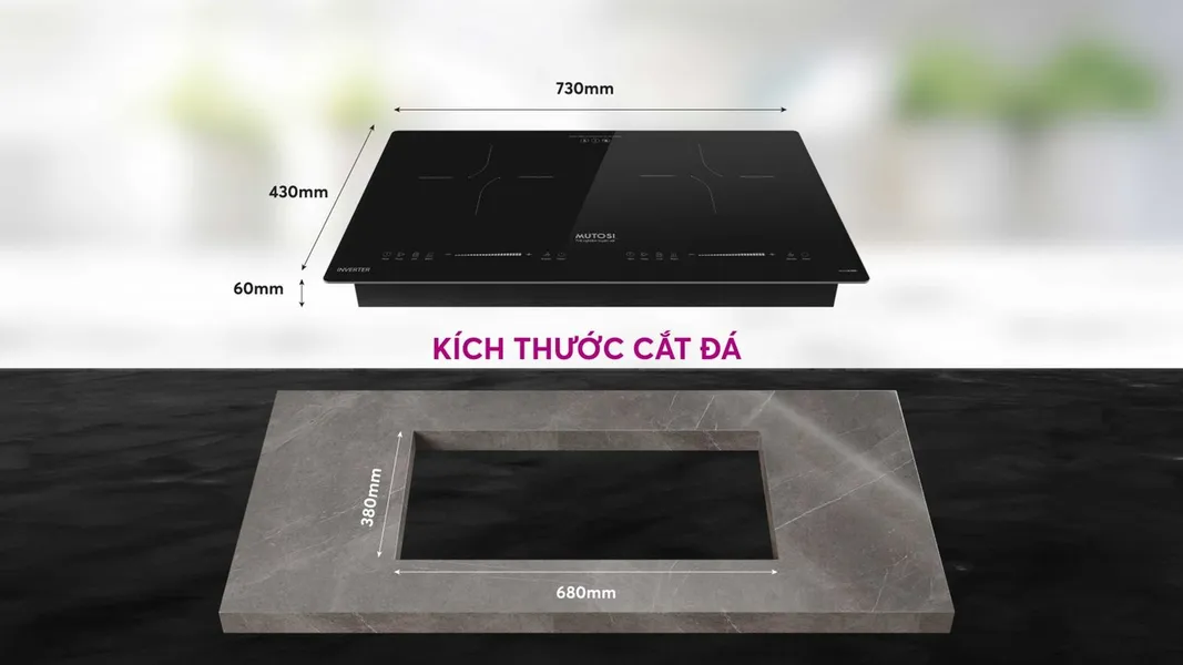 Bếp Từ Đôi Mutosi MI-88DI