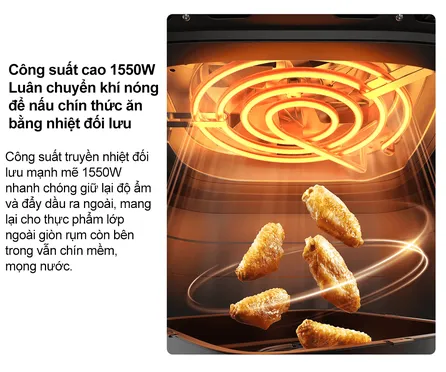 Nồi Chiên Không Dầu Xiaomi Air Fryer Essential EU (BHR8588EU) 6 Lít 8